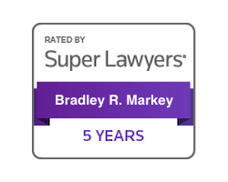 Rated By Super Lawyers | Bradley R. Markey | 5 Years